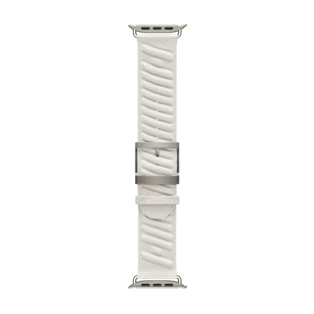 En Mer Bleu Nuit Band For Apple Watch 10 46mm 42mm Correa Nylon Loop Bracelet For Iwatch 9 8 7 6 Ultra 49mm 44/45/38mm Watchband