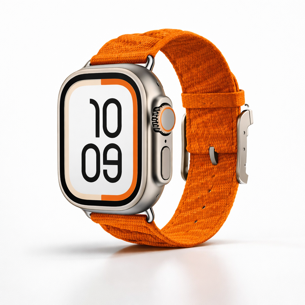 En Mer Bleu Nuit Band For Apple Watch 10 46mm 42mm Correa Nylon Loop Bracelet For Iwatch 9 8 7 6 Ultra 49mm 44/45/38mm Watchband