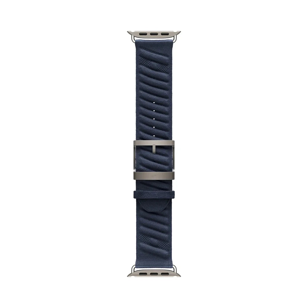 En Mer Bleu Nuit Band For Apple Watch 10 46mm 42mm Correa Nylon Loop Bracelet For Iwatch 9 8 7 6 Ultra 49mm 44/45/38mm Watchband