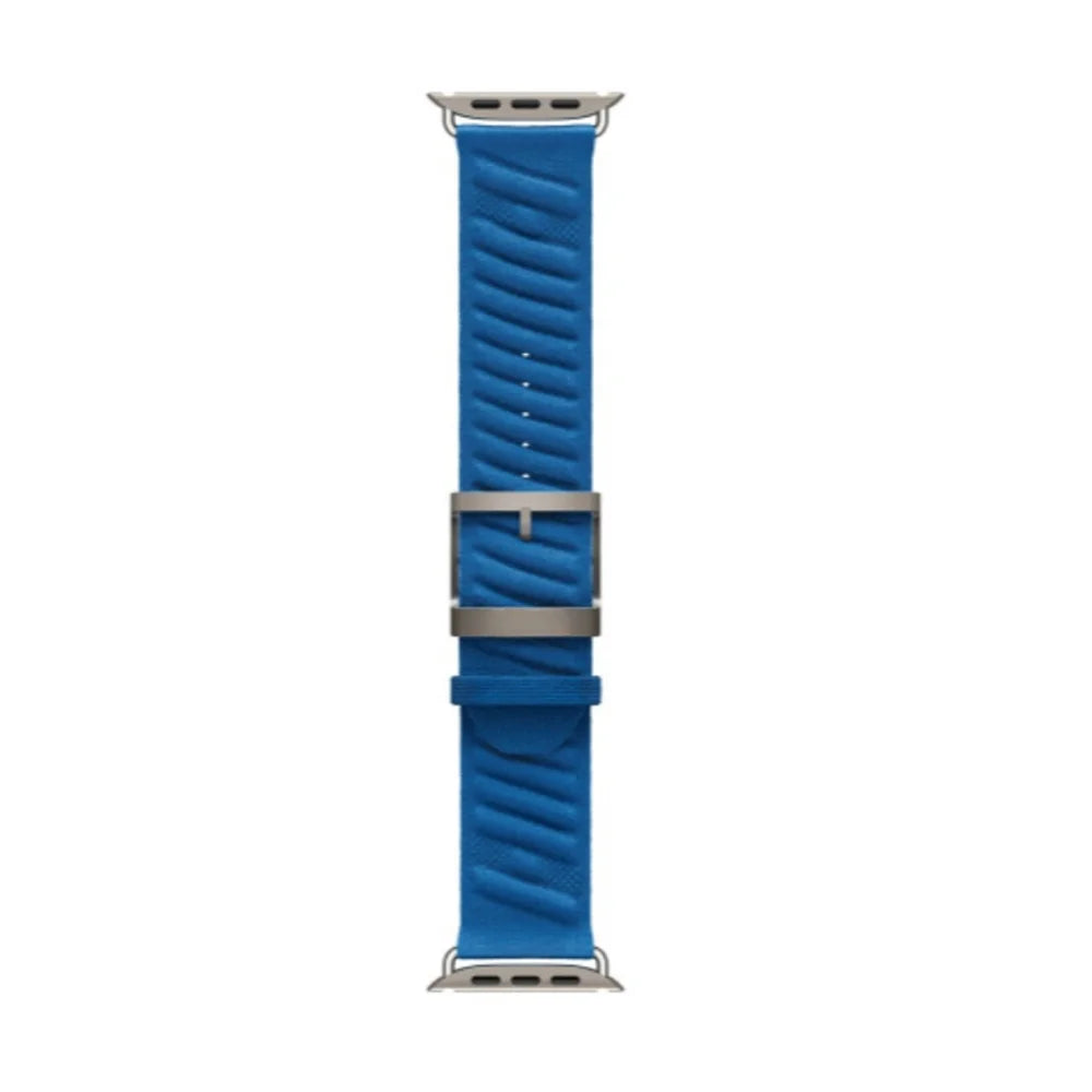 En Mer Bleu Nuit Band For Apple Watch 10 46mm 42mm Correa Nylon Loop Bracelet For Iwatch 9 8 7 6 Ultra 49mm 44/45/38mm Watchband